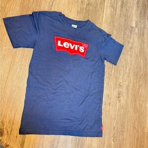 Levi's Kids Navy Tee with Red Logo